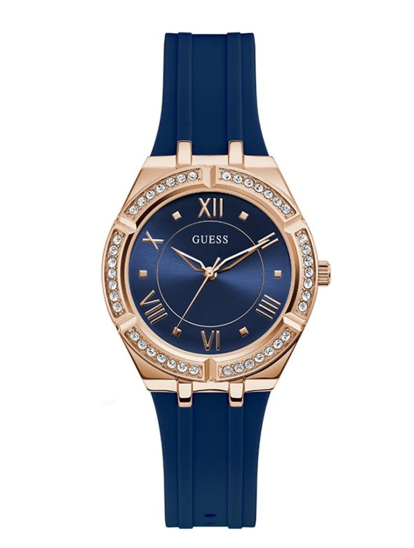Guess Women’s Quartz Silicone Strap Blue Dial 36mm Watch GW0034L4