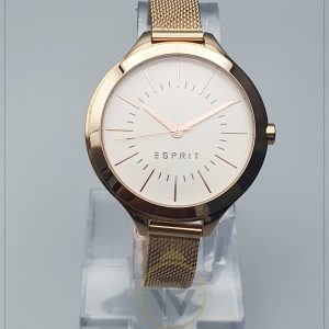 Esprit Women’s Quartz Stainless Steel White Gold Dial 40mm Watch ES90676200