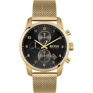 Hugo Boss Men’s Chronograph Quartz Stainless Steel Black Dial 44mm Watch 1513838