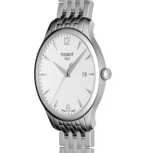 TISSOT Men’s Quartz Swiss Made Stainless Steel White Dial 42mm Watch T0636101103700