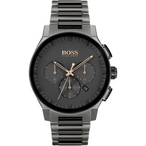 Hugo Boss Men’s Chronograph Quartz Stainless Steel Black Dial 43mm Watch 1513814