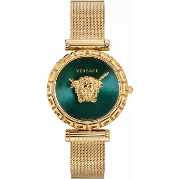 Versace Women’s Quartz Swiss Made Stainless Steel Green Dial 37mm Watch VEDV00819