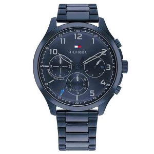 Tommy Hilfiger Men’s Quartz Stainless Steel Blue Dial 45mm Watch 1791853