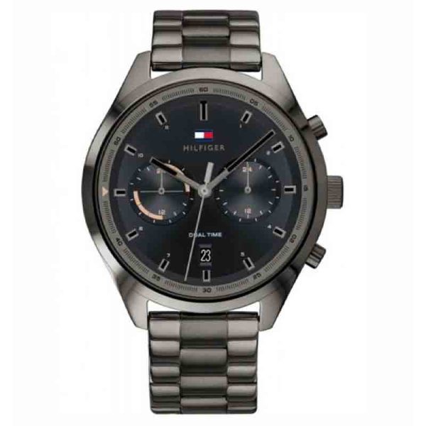Tommy Hilfiger Men’s Quartz Stainless Steel Grey Dial 44mm Watch 1791727