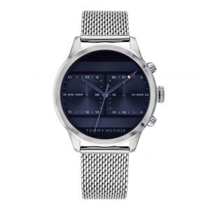 Tommy Hilfiger Men’s Quartz Stainless Steel Blue Dial 44mm Watch 1791596