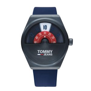 Tommy Hilfiger Men’s Quartz Silicone Strap Blue Dial 42mm Watch 1791775