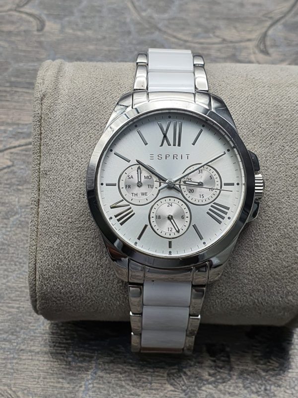 Esprit Women’s Analog Quartz Stainless Steel Silver Dial 38mm Watch ES109222