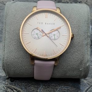 Ted Baker Women’s Quartz Leather Strap Dark Gold Dial 40mm Watch 10030747