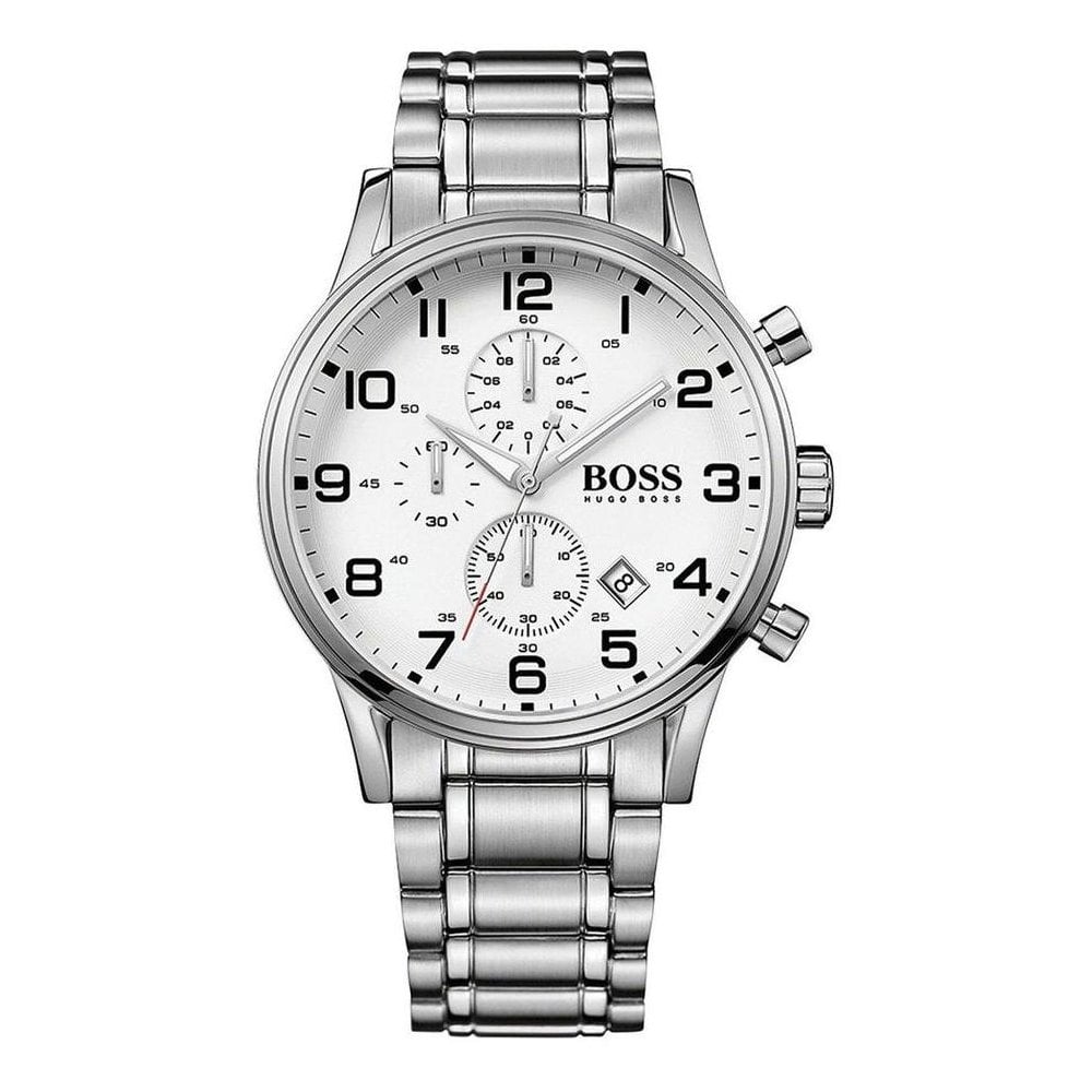 boss watch white face