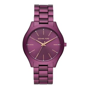 Michael Kors Women’s Quartz Stainless Steel Purple Dial 42mm Watch MK4507