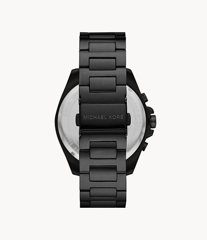 Michael Kors Men's Quartz Stainless Steel Black Dial 45mm Watch