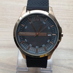 Armani Exchange Men’s Quartz Silicone Strap Grey Dial 46mm Watch AX2128