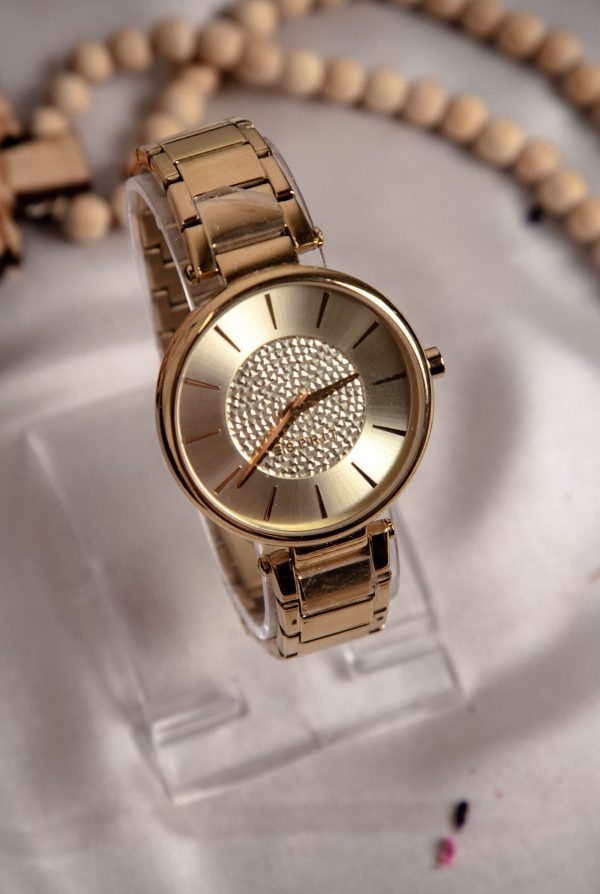 Esprit Women’s Quartz Stainless Steel Gold Dial 39mm Watch ES906772002