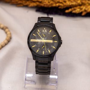 Armani Exchange Men’s Quartz Black Stainless Steel Black Dial 46mm Watch AX2133