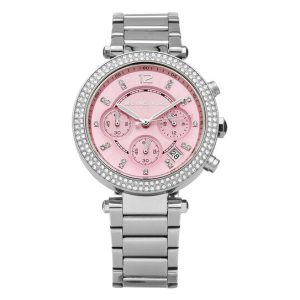 Michael Kors Women’s Quartz Stainless Steel Pink Dial 39mm Watch MK6105