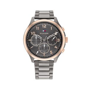 Tommy Hilfiger Men’s Quartz Stainless Steel Grey Dial 45mm Watch 1791871