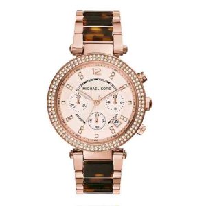 Michael Kors Women’s Quartz Stainless Steel Rose Gold Dial 39mm Watch MK5538