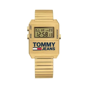 Tommy Hilfiger Men’s Digital Stainless Steel Yellow Dial 32mm Watch 1791670