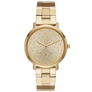 Michael Kors Women’s Quartz Stainless Steel Gold Dial Watch MK3818