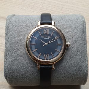 Kenneth Cole New York Women’s Quartz Leather Strap Black Dial 35mm Watch KC082286