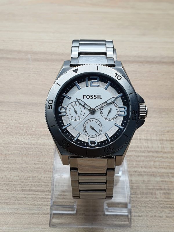 Fossil Men’s Quartz Stainless Steel White Dial 45mm Watch BQ2019