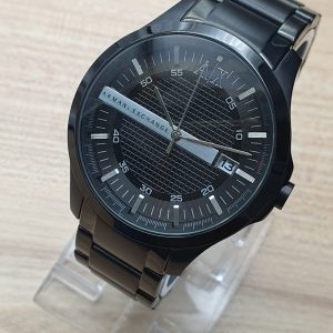 Armani Exchange Men's Quartz Stainless Steel Black Dial 46mm Watch AX2104 -  