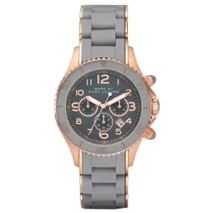 Marc by Marc Jacobs Women’s Quartz Silicone & Stainless Steel Chain Grey Dial 40mm Watch MBM2550