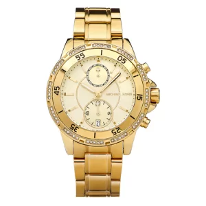 Michael Kors Women’s Quartz Stainless Steel Gold Dial 40mm Watch MK5619