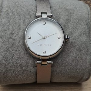 Esprit Women’s Quartz Leather Strap Silver Dial 30mm Watch ES109672004X
