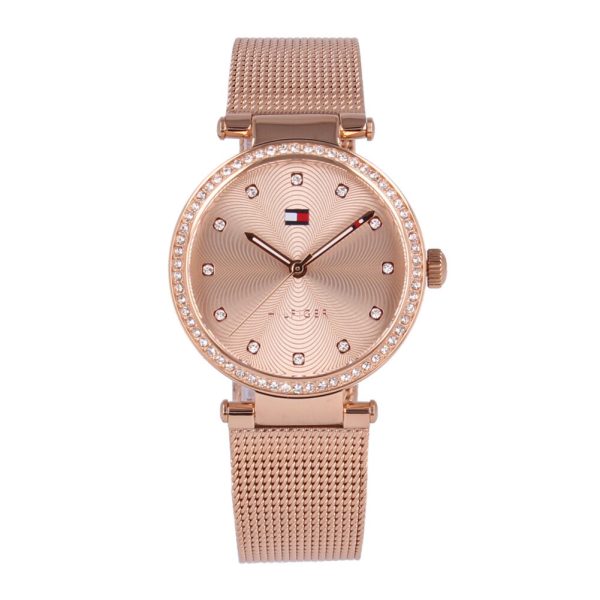 Tommy Hilfiger Women’s Quartz Stainless Steel Rose Gold Dial 32mm Watch 1781865