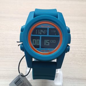 Nixon Men’s Digital Silicone Strap Green Dial 48mm Watch NOX47986