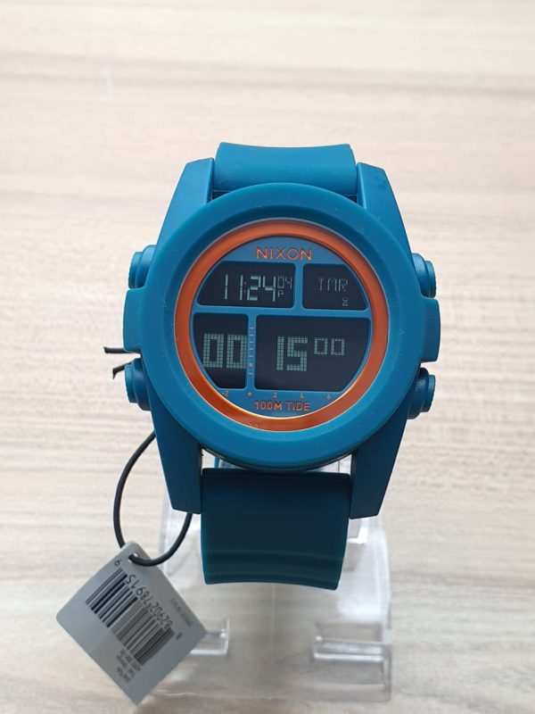 Nixon Men’s Digital Silicone Strap Green Dial 48mm Watch NOX47986