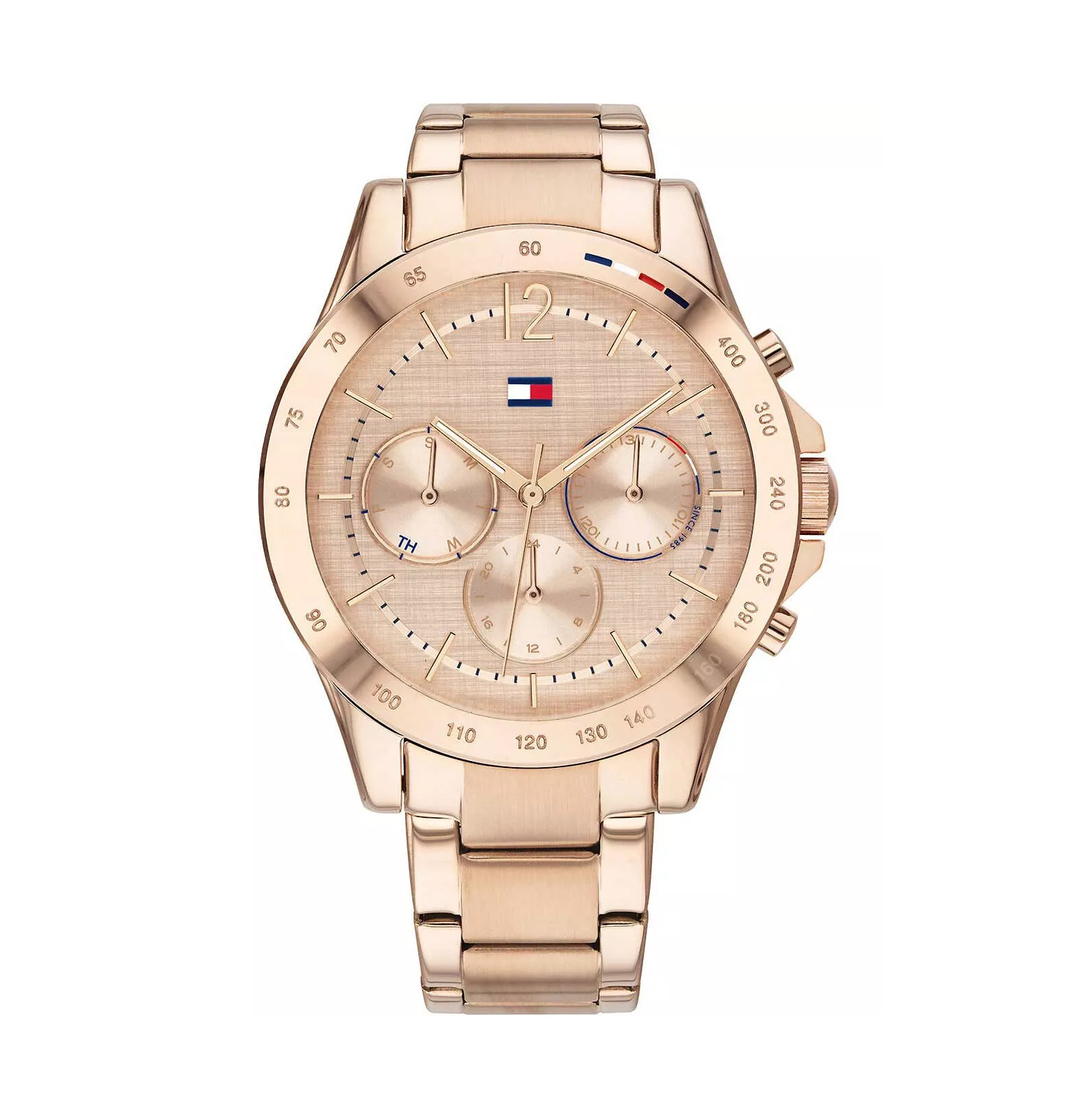 Tommy Hilfiger Women’s Quartz Stainless Steel Rose Gold Dial 38mm Watch ...