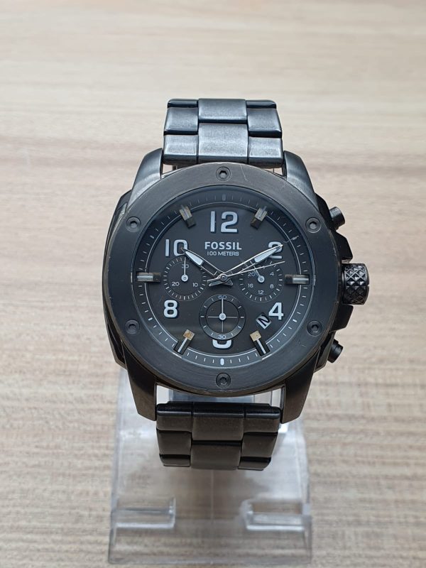Fossil Men’s Quartz Stainless Steel Grey Dial 44mm Watch FS4927