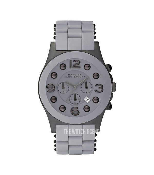 Marc by Marc Jacobs Women’s Quartz Silicone Stainless Steel Grey Dial 42mm Watch MBM2566