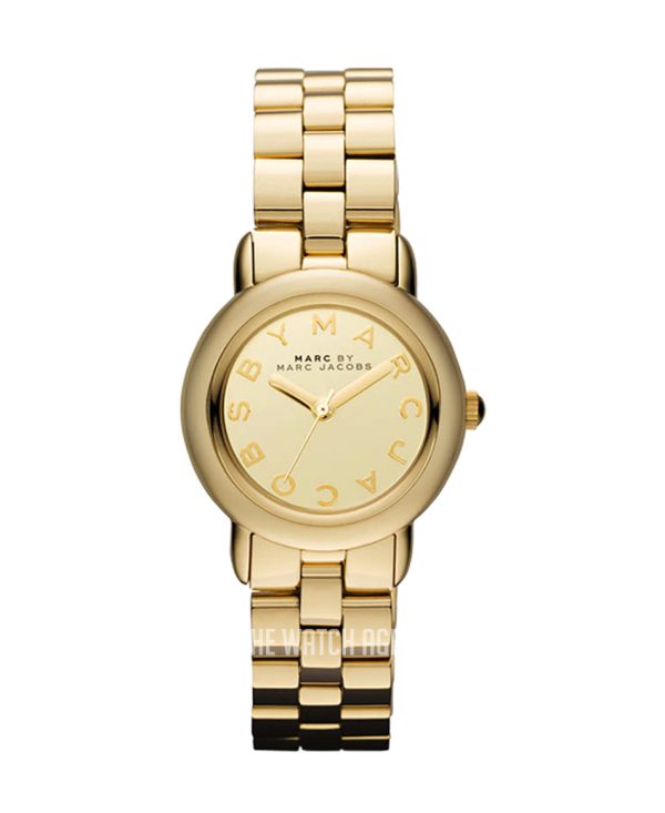 Marc by Marc Jacobs Women’s Quartz Stainless Steel Gold Dial 26mm Watch MBM3174
