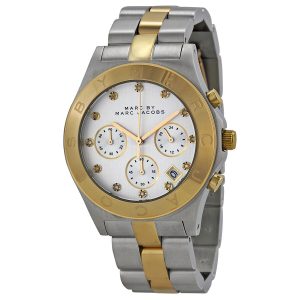 Marc by Marc Jacobs Women’s Quartz Stainless Steel Silver Dial 41mm Watch MBM3177