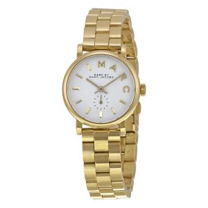 Marc by Marc Jacobs Women’s Quartz Stainless Steel White Pearlized Dial 28mm Watch MBM3247