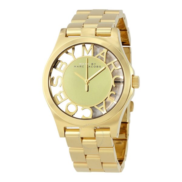 Marc by Marc Jacobs Women’s Quartz Stainless Steel Gold Dial 40mm Watch MBM3206