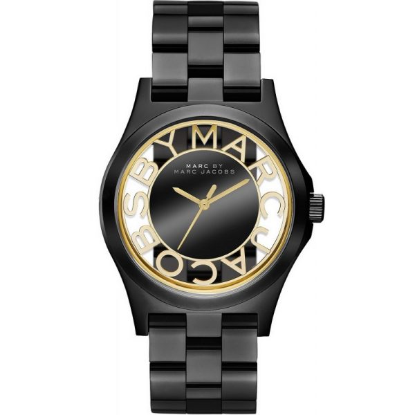Marc by Marc Jacobs Women’s Quartz Stainless Steel Black Dial 40mm Watch MBM3255