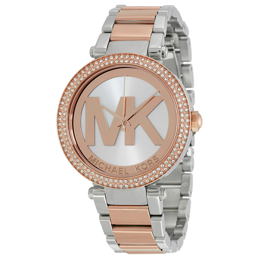 michael kors watch with mk in middle