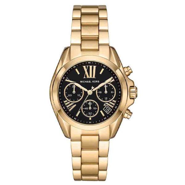 Michael Kors Women’s Chronograph Quartz Stainless Steel Black Dial 36mm Watch MK6959