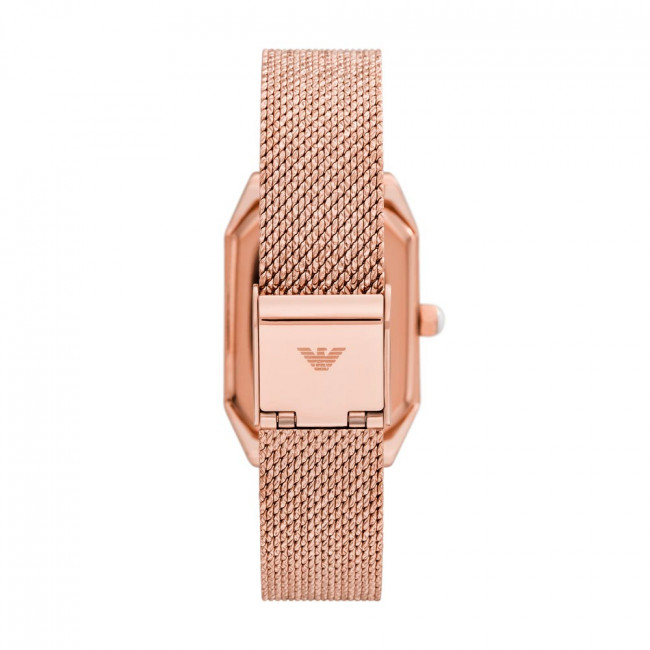 Emporio Armani Women’s Quartz Stainless Steel Rose Gold Dial 24mm Watch ...