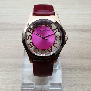 Marc by Marc Jacobs Women’s Quartz Leather Strap Pink Dial 38mm Watch MBM1243