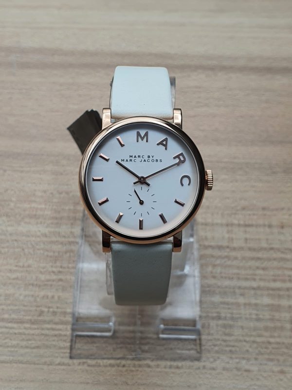 Marc by Marc Jacobs Women’s Quartz Leather Strap White Dial 36mm Watch MBM1283