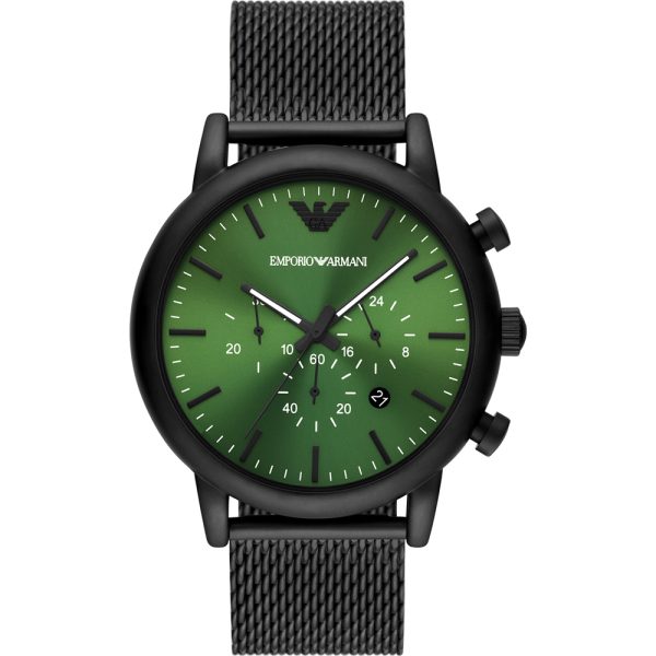 Emporio Armani Men’s Quartz Stainless Steel Black Dial 46mm Watch AR11470