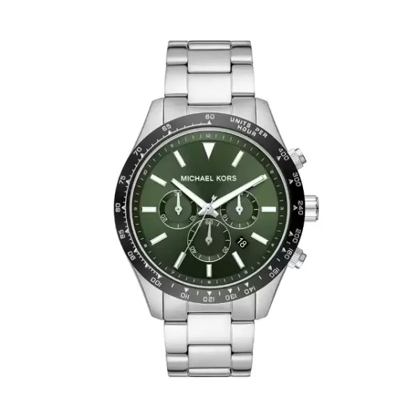 Michael Kors Men’s Quartz Stainless Steel Green Dial 45mm Watch MK8912