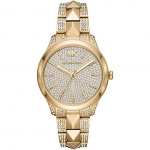Michael Kors Women’s Quartz Stainless Steel Gold Dial 38mm Watch MK6715