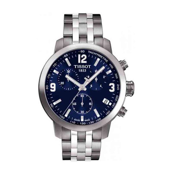 TISSOT Men’s Quartz Swiss Made Stainless Steel Blue Dial 42mm Watch T055.417.11.047.00