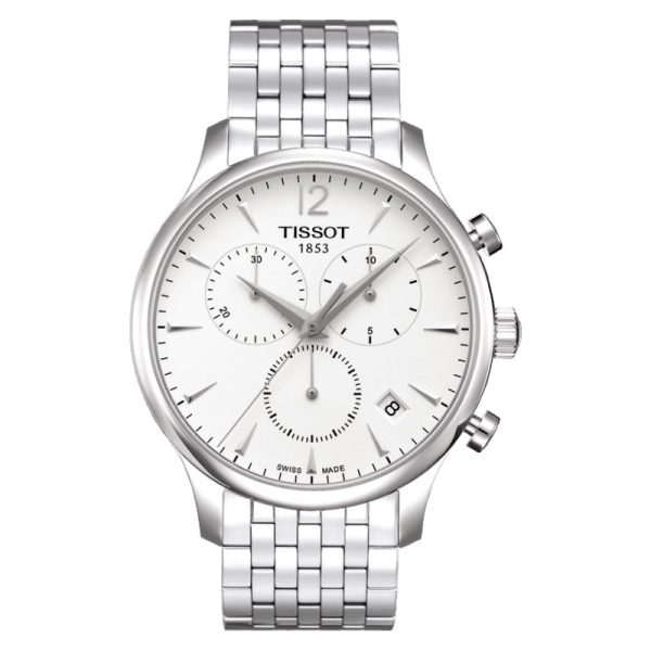 TISSOT Men’s Quartz Swiss Made Stainless Steel White Dial 42mm Watch T063.617.11.037.00